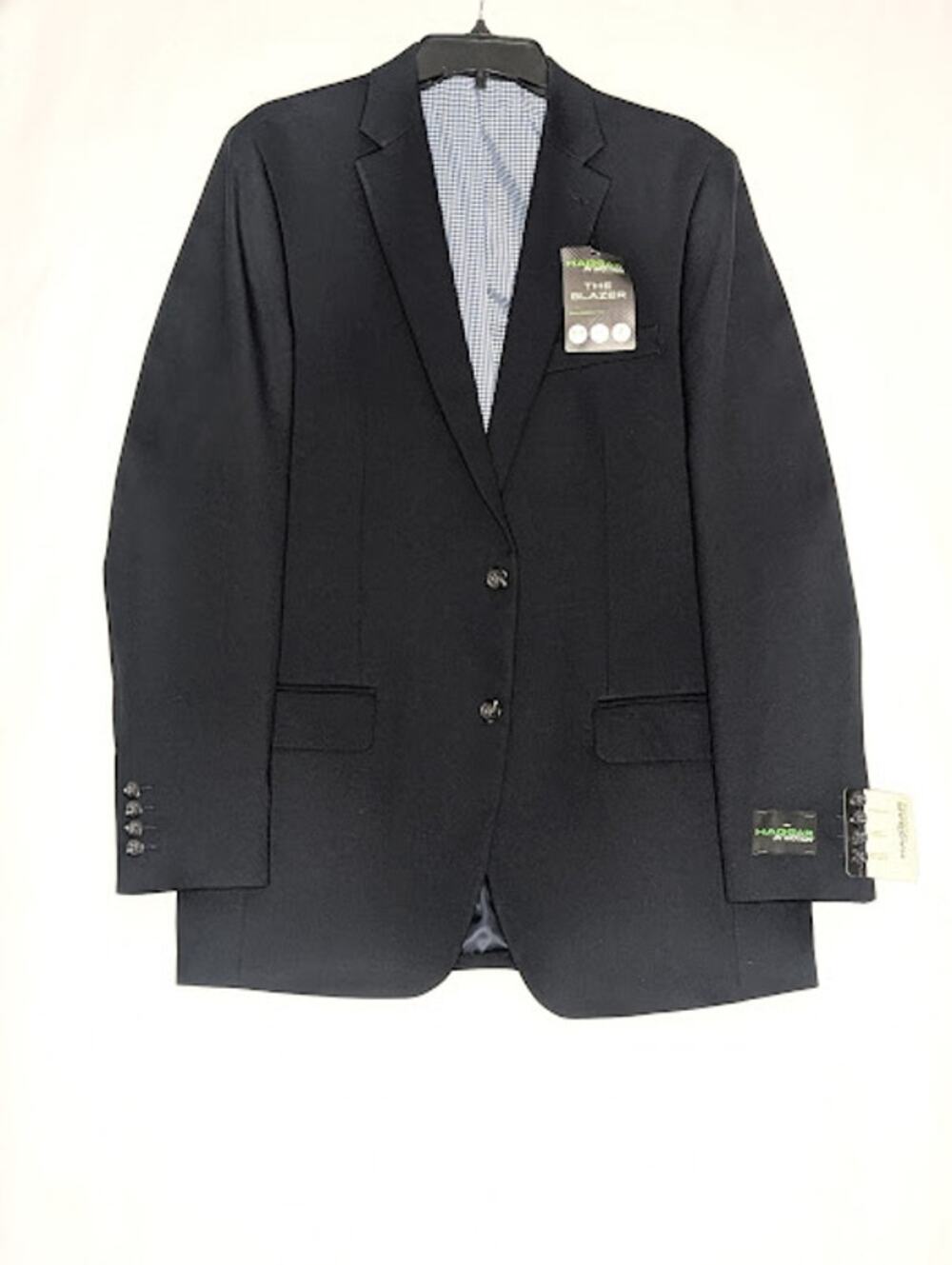 HAGGAR Mens blue blazer 40 Long Tailored Fit academia preppy professor corpcore